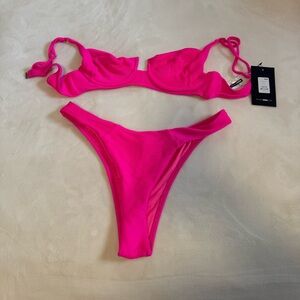 NEW! Fashion Nova Pink Bikini Set